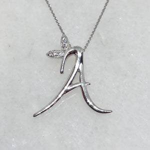 THE WINGED INITIAL PENDANT