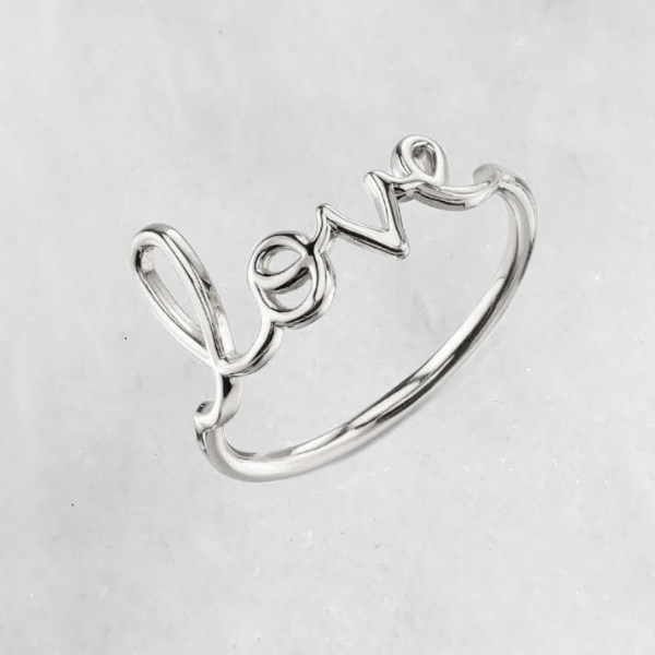 Silver 2025 love ring