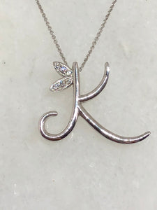 THE WINGED INITIAL PENDANT